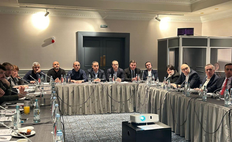 ხაბეიშვილი და ვაშაძე, პარტიების ლიდერებთან ერთად, რონ ნერინგთან შეხვედრას მართავენ