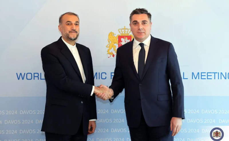 დავოსის ეკონომიკური ფორუმის ფარგლებში ილია დარჩიაშვილი ირანის საგარეო საქმეთა მინისტრს შეხვდა