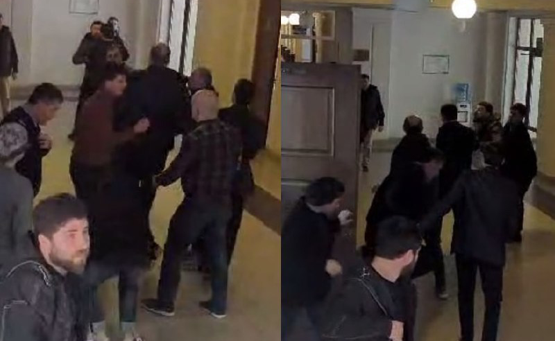 პარლამენტის თავმჯდომარის მრჩეველი და ფრაქცია "ქართული ოცნების" აპარატის წევრი ერთმანეთს დაუპირისპირდნენ (ვიდეო)