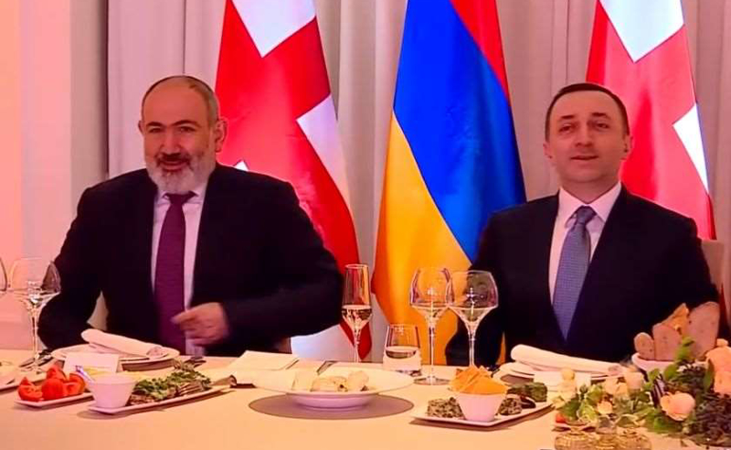 ღარიბაშვილმა ფაშინიანს დელეგაციასთან ერთად ვახშამზე უმასპინძლა