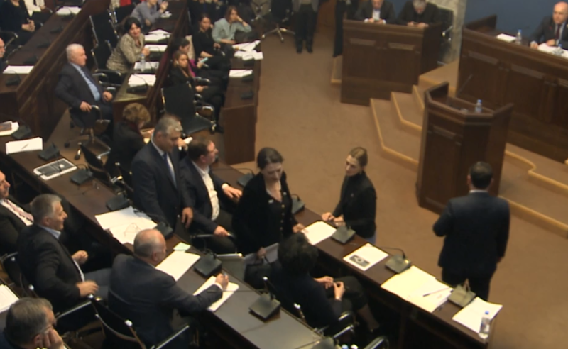 "ნუ ჩამეჩრებით", "დეპუტატმა სიტყვები შეარჩიეთ" - თაკო ჩარკვიანს კომიტეტის სხდომა დაატოვებინეს