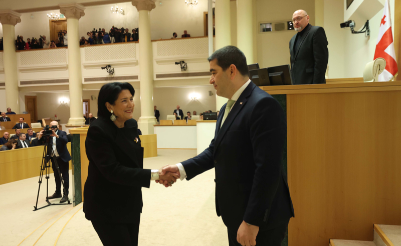 პრეზიდენტის ბოლო ანგარიში - სალომე ზურაბიშვილი პარლამენტშია