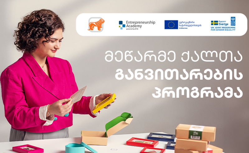 საქართველოს ბანკისა და UNDP-ის მეწარმე ქალთა განვითარების პროგრამაზე მიღება დაიწყო