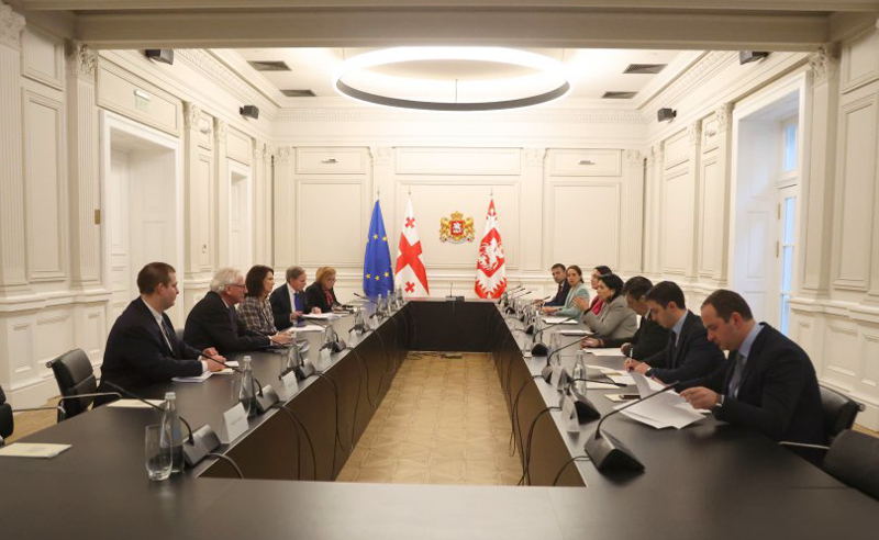 NDI-ის სადამკვირვებლო მისიის წარმომადგენლები პრეზიდენტს შეხვდნენ