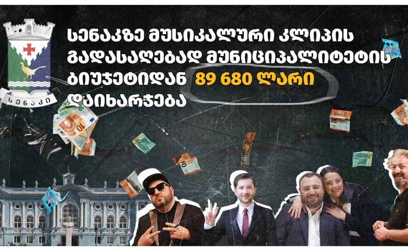 სენაკზე მუსიკალურ კლიპში, რომლისთვისაც 89 680 ლარი დაიხარჯება, "ღამის შოუს" ბენდი მიიღებს მონაწილეობას - TI