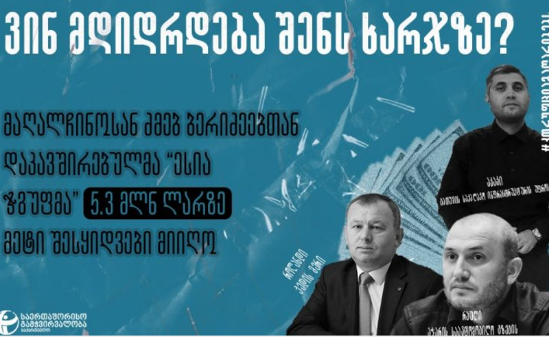 TI: მაღალჩინოსან ძმებ ბერიძეებთან დაკავშირებულმა კომპანიამ სახელმწიფო შესყიდვებიდან 5.3 მილიონ ლარზე მეტი მიიღო