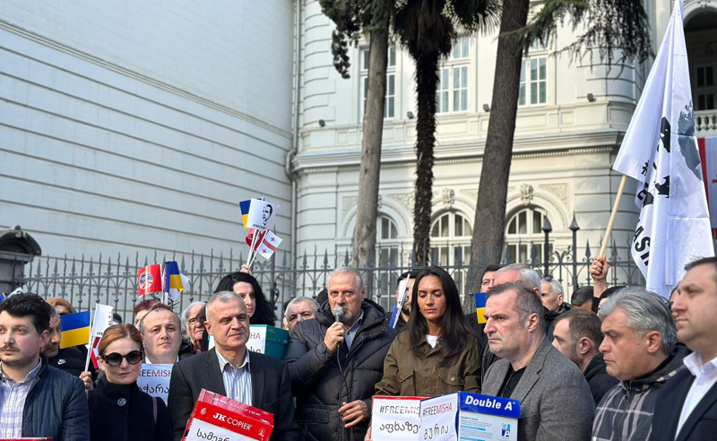 დიდი მადლობა მინდა გადავუხადო ყველა იმ ადამიანს, რომლებიც საქართველოს, მიხეილ სააკაშვილის გვერდით დგახართ - ზაზა გოგავა