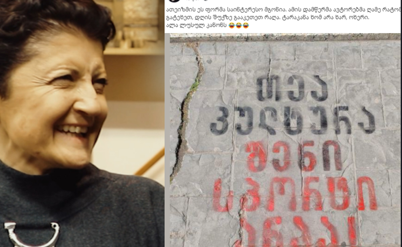 "ალა ლუსულ კანონს" - წულუკიანმა მის წინააღმდეგ გაკეთებული სტენსილის ავტორები ტარაკნებს შეადარა