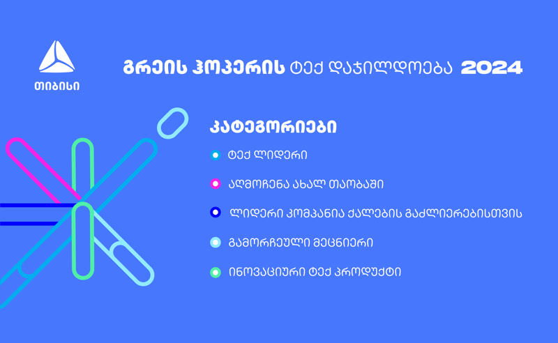 გაეცანი გრეის ჰოპერის ტექ დაჯილდოების ნომინაციებს - მოიპოვე აღიარება ტექნოლოგიების სფეროში