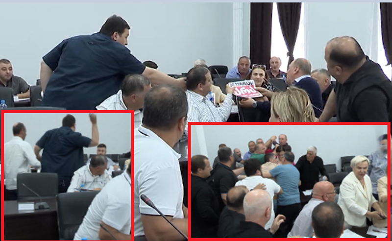 "არა რუსულ კანონს" - ბანერების გაშლას ქობულეთის საკრებულოში ფიზიკური ანგარიშსწორება მოჰყვა