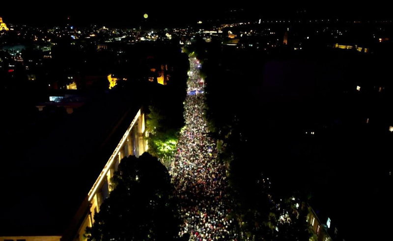 საქართველო რუსული კანონის წინააღმდეგ (ფოტო/ვიდეო)