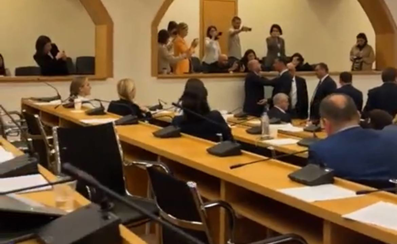 ლევან ხაბეიშვილი დარბაზიდან გააძევეს