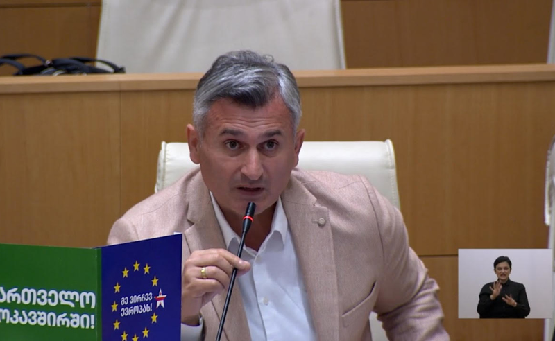 ყალბი ტაში დინამიკებიდან იყო გუშინდელი ფარსის ყველაზე თვალსაჩინო რამ, რაც შემორჩება ჩვენი ქვეყნის პოლიტიკური აქციების ისტორიას - კირკიტაძე "ოცნებას"