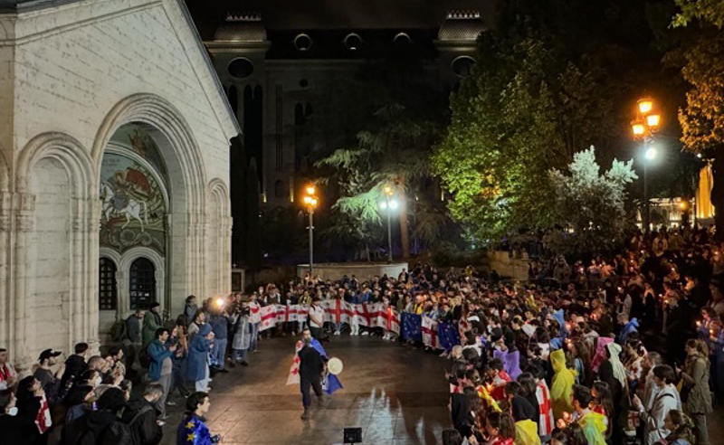 ქაშვეთის კარი საპროტესტო აქციების დროს დაიკეტება