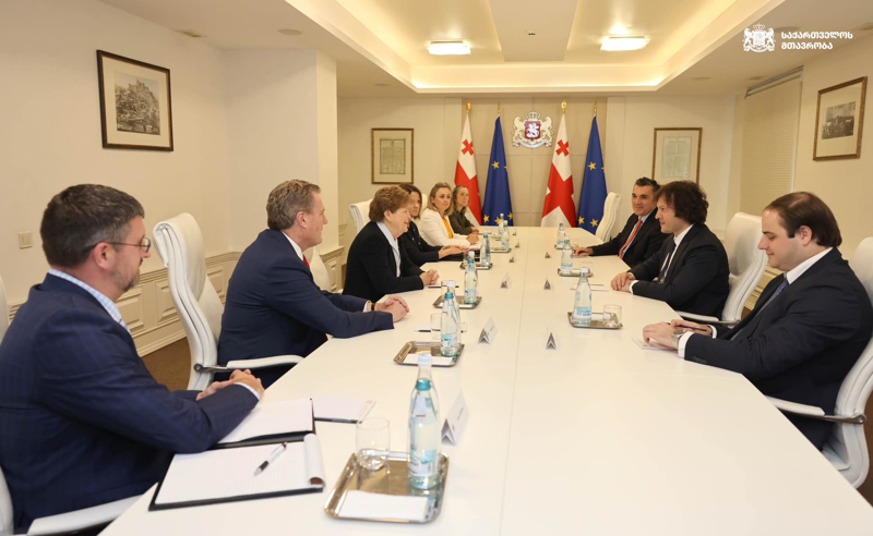 ირაკლი კობახიძე სენატორ ჯინ შაჰინსა და კონგრესმენ მაიკ ტერნერს შეხვდა