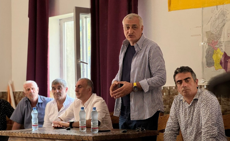 კოალიცია "ძლიერი საქართველოს" ლიდერები შუახევში ამომრჩევლებს შეხვდნენ