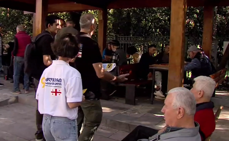  "ყველა არჩევნებზე, რომ არ დაიკარგოს არცერთი ოპოზიციური ხმა" - "ძლიერი საქართველო" მოსახლეობის კარდაკარ
