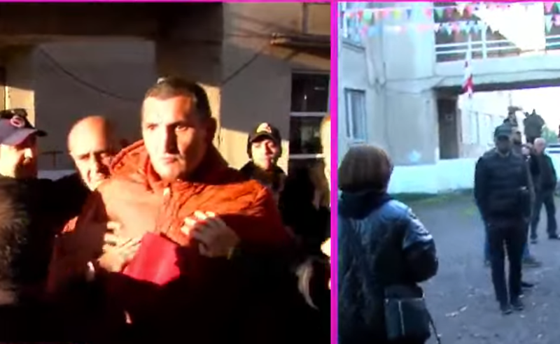 მარნეულის მე-4 საარჩევნო უბანზე ხმაურია - საიას დამკვირვებელს თავს დაესხნენ