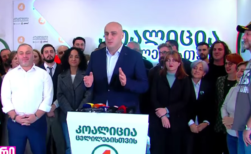 "ქართული ოცნება" არის საპარლამენტო უმცირესობაში, 40%-ზე დაბლა - ნიკა მელია 