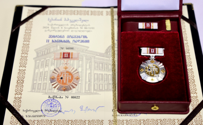 პრეზიდენტმა ქვეყნის ტერიტორიული მთლიანობისათვის მებრძოლი მეომრები ვახტანგ გორგასლის II და III ხარისხის ორდენით დააჯილდოვა