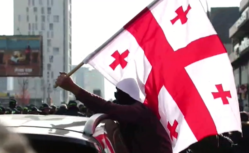 აღმაშენებლის ხეივანზე საპროტესტო მსვლელობა დასრულდა