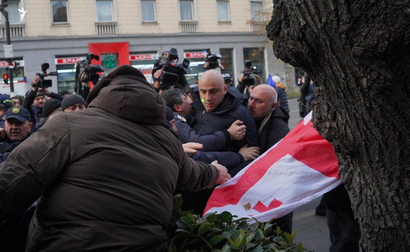 როგორ ცდილობდა ლაშა სალუქვაძე ნიკა მელიას დაკავებას (ვიდეო)