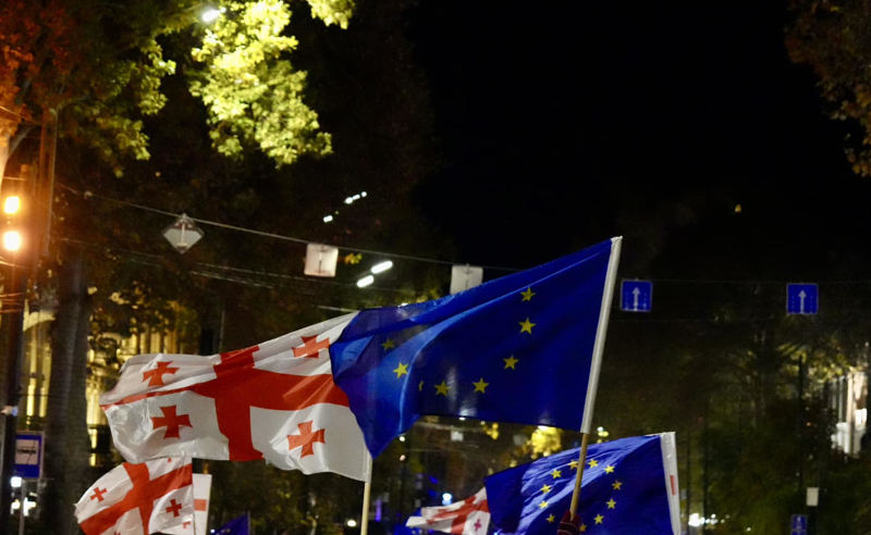 პოლიცია ავტოკოლონებს აქციის ეპიცენტრისკენ გადაადგილებას უზღუდავს 