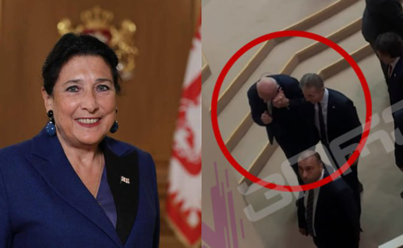 ჩვენ ვნახეთ მისალმების კადრები, რომელიც სამარცხვინოა და შევა ისტორიაში, როგორც დაჩოქების - სალომე ზურაბიშვილი