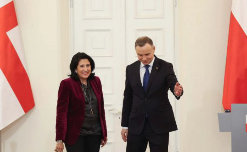 სალომე ზურაბიშვილი პოლონეთის პრეზიდენტს ესაუბრა