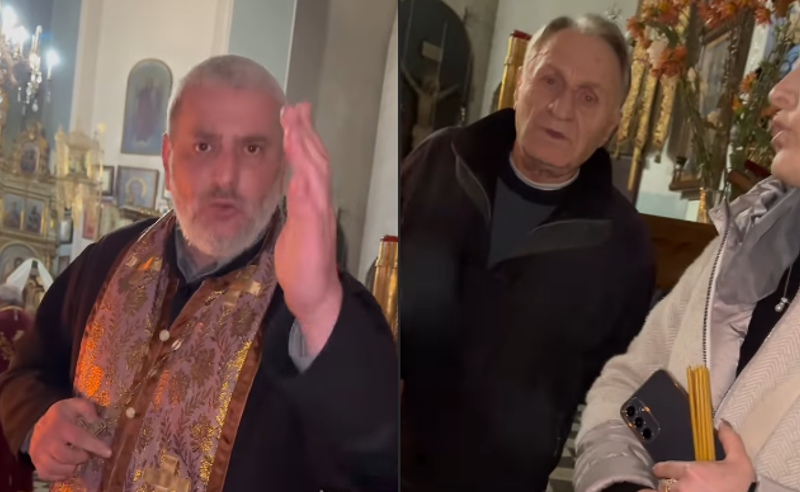 მოქალაქე წერს, რომ სასულიერო პირმა ეკლესიიდან გააგდო: "უღმერთოები და ქვეყნის მოღალატეები გვეძახა"
