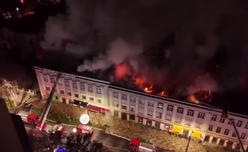 Tbilisidə yanğın baş verib- Video