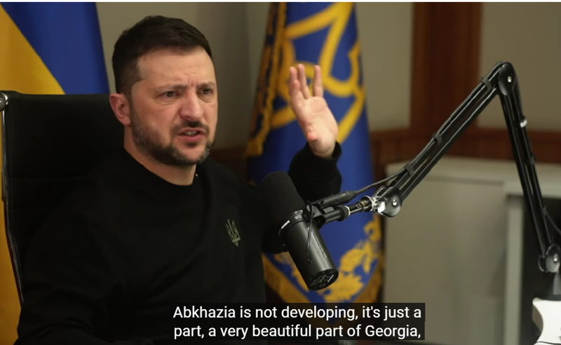 საქართველო, რომელიც მიიწევდა ევროკავშირისა და ნატოსკენ, მთლიანად რუსეთისკენ ბრუნდება - ზელენსკი