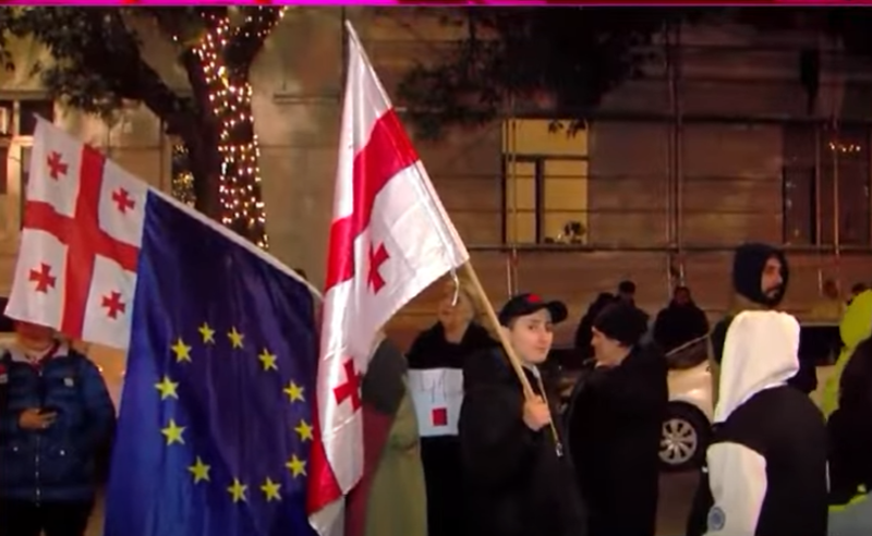 "ვიბრძვით თავისუფლებისთვის" - პროტესტი ბათუმში 