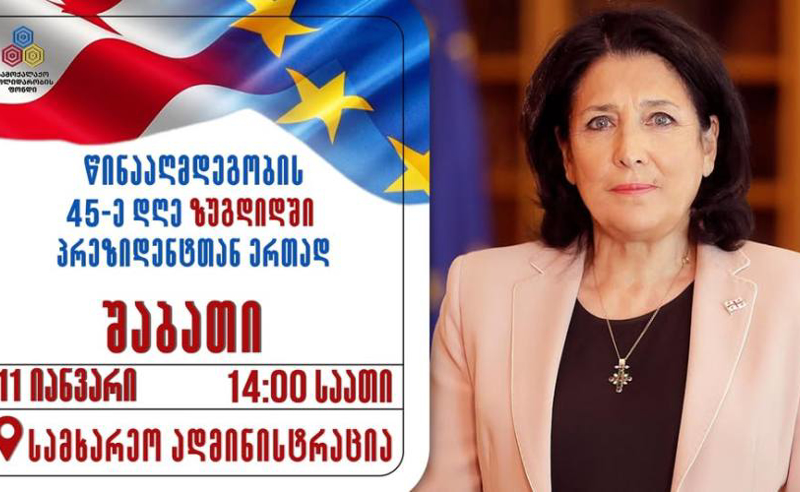 სალომე ზურაბიშვილს დღეს ზუგდიდში ელოდებიან