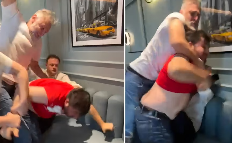 Gürcü deputatlar Abu Dabidə döyüldü-VİDEO