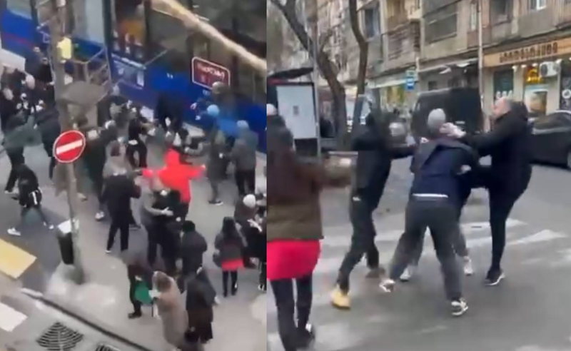 Aksiya iştirakçılarına hücum edilib-VİDEO