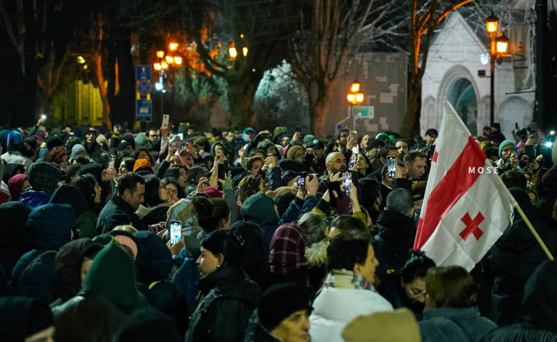 პროტესტის 72-ე დღე - რუსთაველის გამზირი გადაკეტილია