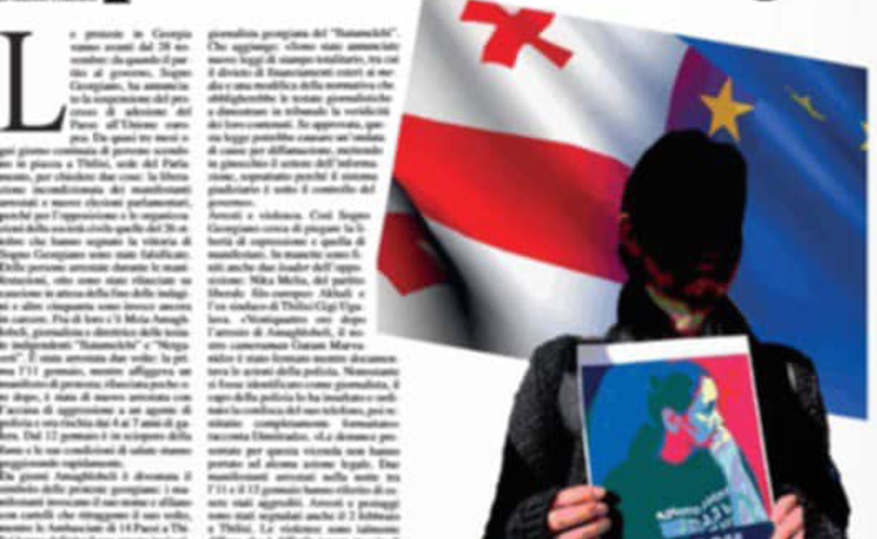 „რეპრესიები საქართველოში“ - იტალიური მედია მზია ამაღლობელის საქმეზე სტატიას აქვეყნებს