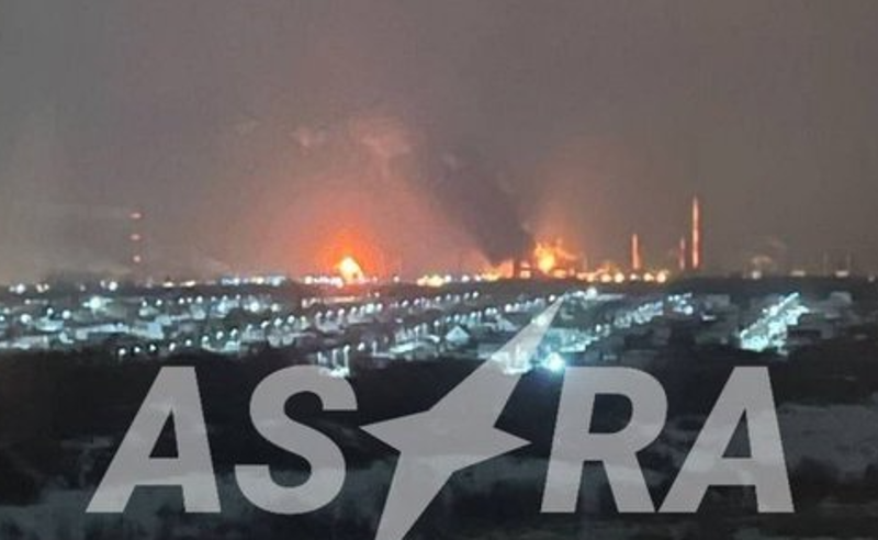 დრონებით თავდასხმა რუსეთის სამარის ოლქში - ნავთობგადამამუშავებელ ქარხანას ცეცხლი უკიდია