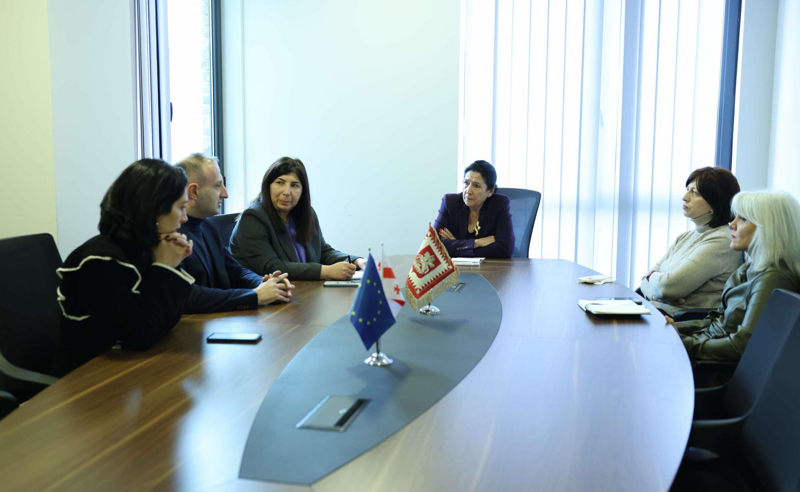 სალომე ზურაბიშვილი ცესკოდან  გათავისუფლებულ საჯარო მოხელეებს შეხვდა