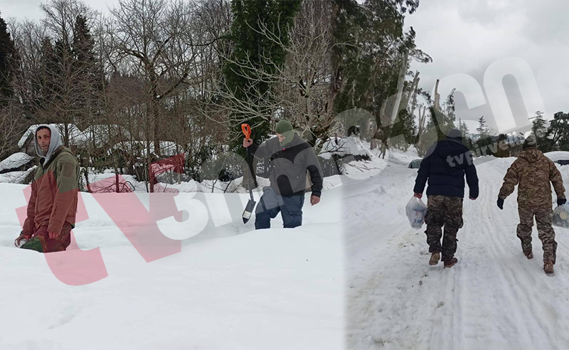 მოხალისეები გურიაში ჩავიდნენ (ფოტოები)