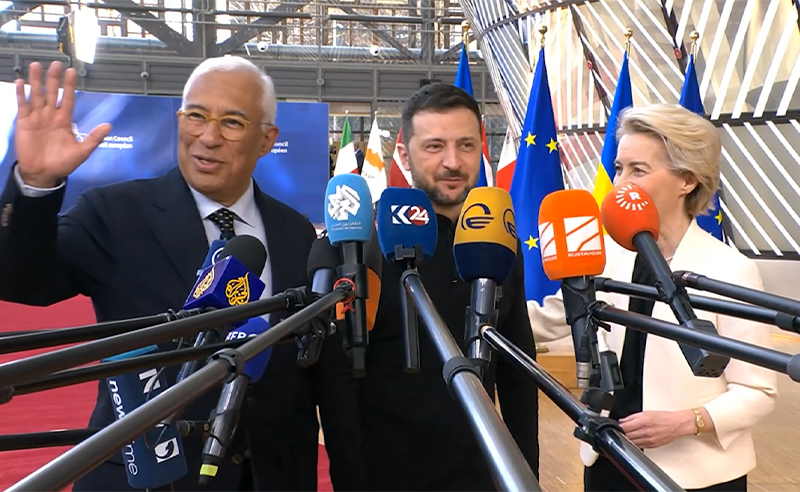ზელენსკი ევროპელ ლიდერებს: თქვენ ძლიერი სიგნალი გააგზავნეთ უკრაინელ ხალხთან, რომ ჩვენ მარტო არ ვართ
