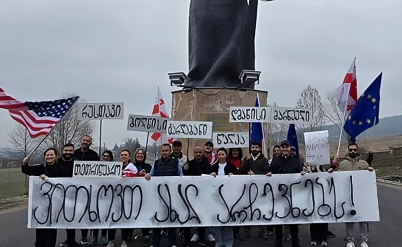 დმანისის მოსახლეობამ 100 კილომეტრიანი მარში დაიწყო - მოქალაქეები 31 მარტს თბილისში დაგეგმილ აქციას შეუერთდებიან