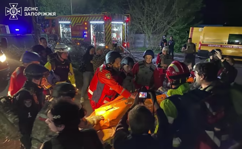 დრონებით თავდასხმა ზაპოროჟიეზე - დაშავებულთა რიცხვი 29-მდე გაიზარდა