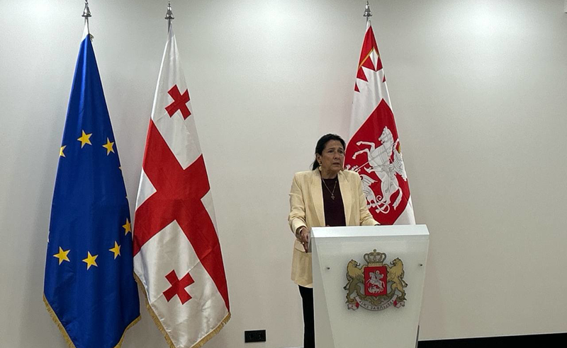 ქვეყანა გაყინული და გაჩერებულია, კრიზისიდან გამოსავალი ახალი არჩევნებია - სალომე ზურაბიშვილი 