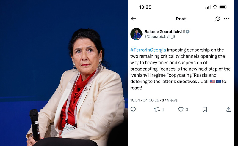 Tənqidi televiziyalara senzura tətbiqi İvanişvilinin Rusiyaya bənzər növbəti addımıdır