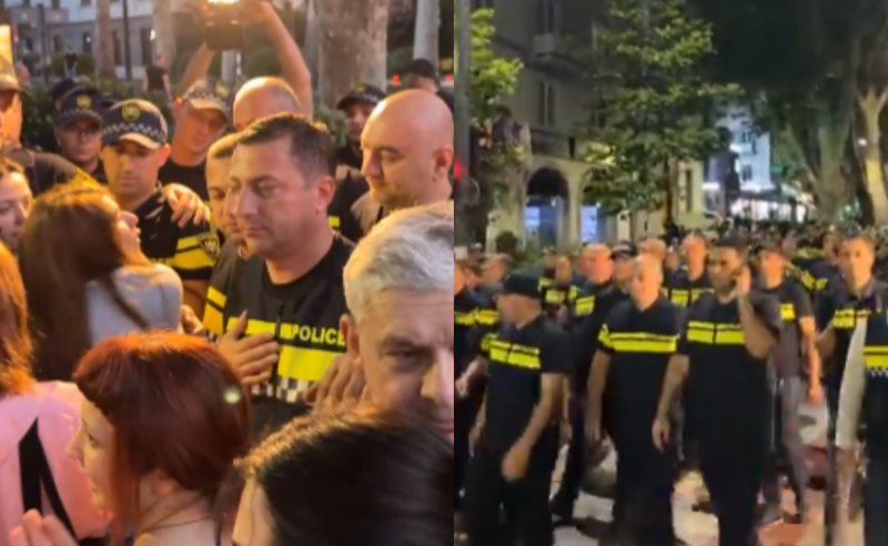 უნივერსიტეტთან მიმდინარე აქცია გამთენიისას პოლიციამ დაშალა