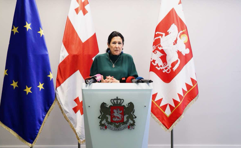 სალომე ზურაბიშვილმა ბრიფინგი ჩანიშნა