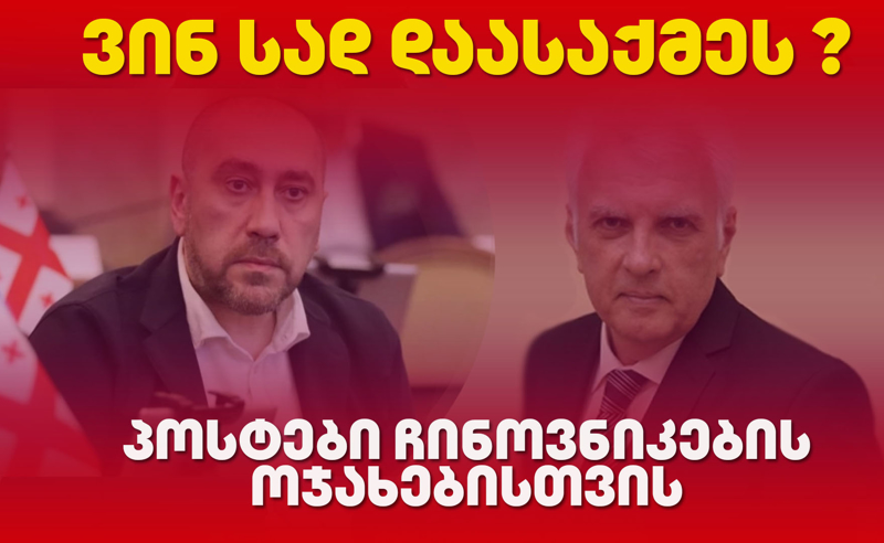 პოსტები ჩინოვნიკების ოჯახის წევრებისთვის - ვინ სად დაასაქმეს (ახალი გვარები)