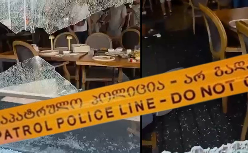 Kişi restoranda güllələndi - VİDEO